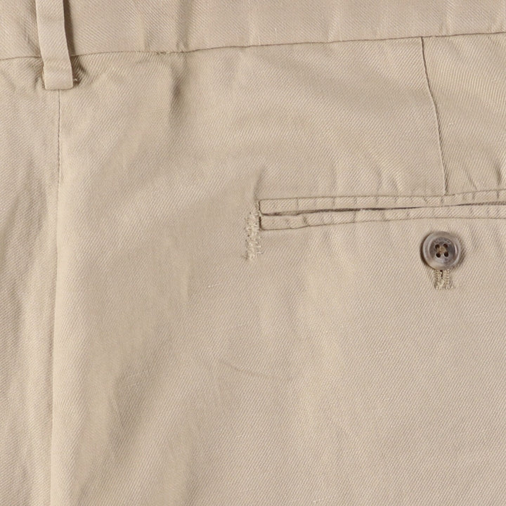 Ralph Lauren POLO GOLF Two-pleat cotton shorts for men, size W34 cotton Beige type Vintage Second Hand