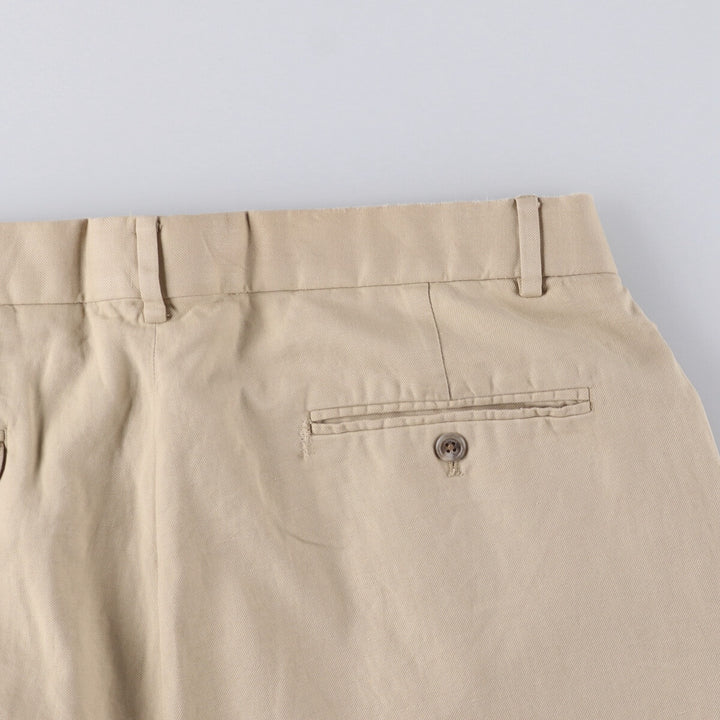 Ralph Lauren POLO GOLF Two-pleat cotton shorts for men, size W34 cotton Beige type Vintage Second Hand