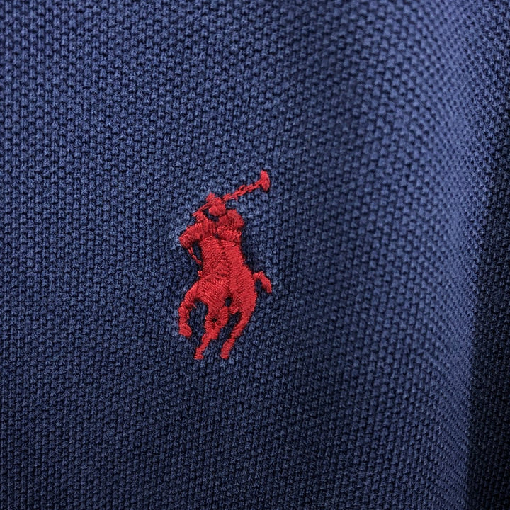 Ralph Lauren POLO by Ralph Lauren short sleeve polo shirt, men's size M cotton navy blue type Vintage Second Hand