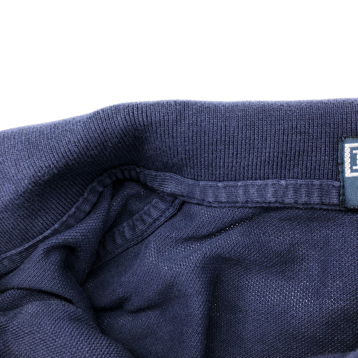 Ralph Lauren POLO by Ralph Lauren short sleeve polo shirt, men's XL size cotton navy blue type Vintage Second Hand