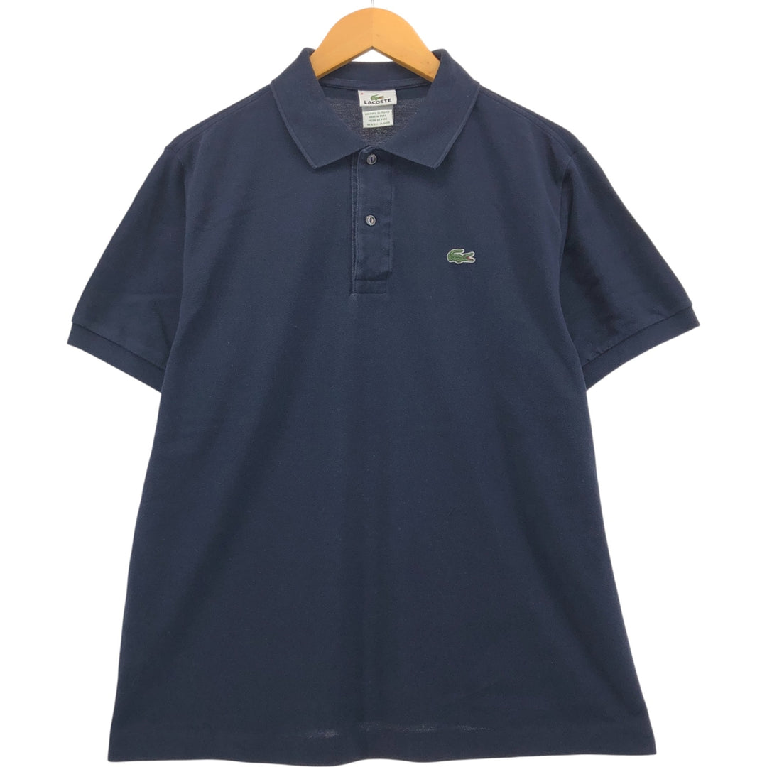 Lacoste LACOSTE Short Sleeve Polo Shirt Size 6 Men's XL cotton navy blue type Vintage Second Hand