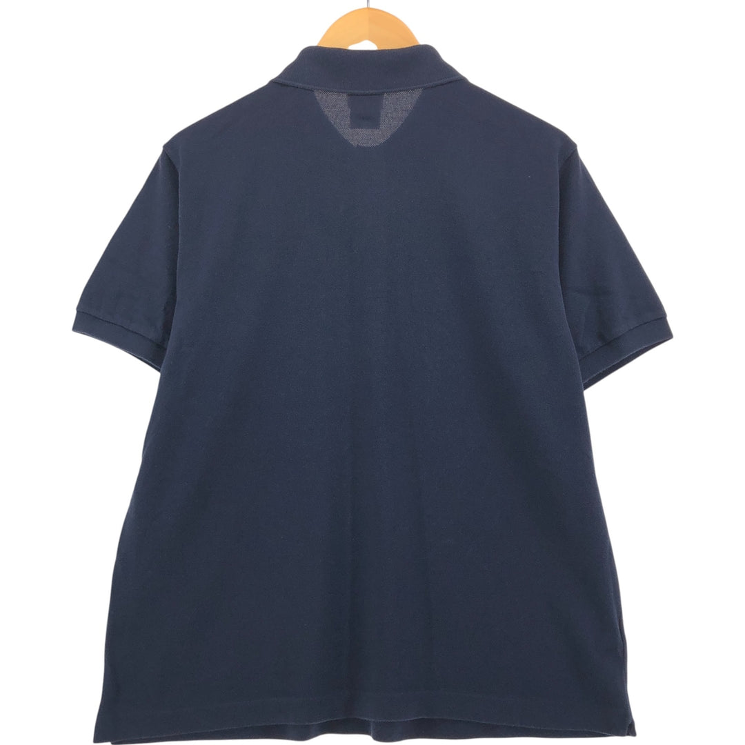 Lacoste LACOSTE Short Sleeve Polo Shirt Size 6 Men's XL cotton navy blue type Vintage Second Hand