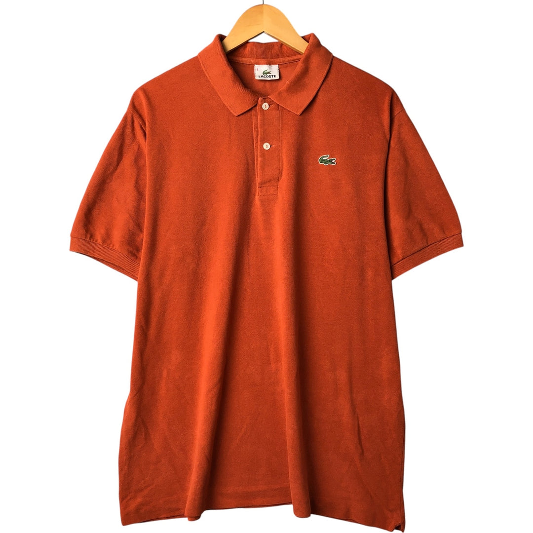 Lacoste LACOSTE Short Sleeve Polo Shirt Size 6 Men's XL cotton orange type Vintage Second Hand