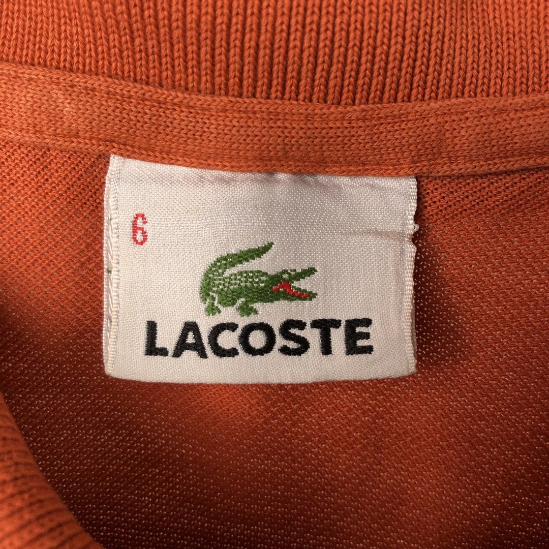 Lacoste LACOSTE Short Sleeve Polo Shirt Size 6 Men's XL cotton orange type Vintage Second Hand