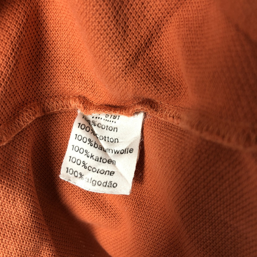 Lacoste LACOSTE Short Sleeve Polo Shirt Size 6 Men's XL cotton orange type Vintage Second Hand