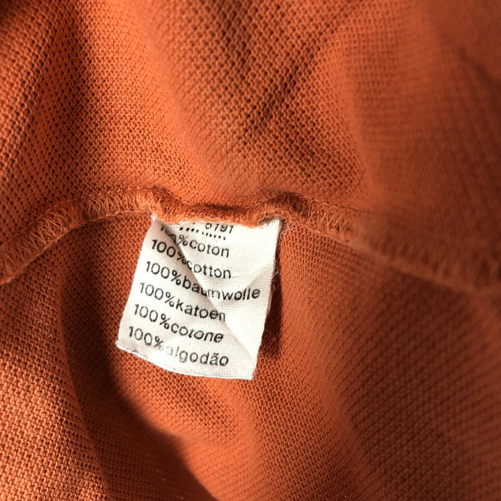Lacoste LACOSTE Short Sleeve Polo Shirt Size 6 Men's XL cotton orange type Vintage Second Hand