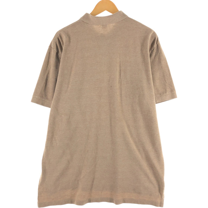 Ralph Lauren POLO by Ralph Lauren short sleeve polo shirt, men's XL size cotton Khaki type beige Vintage Second Hand