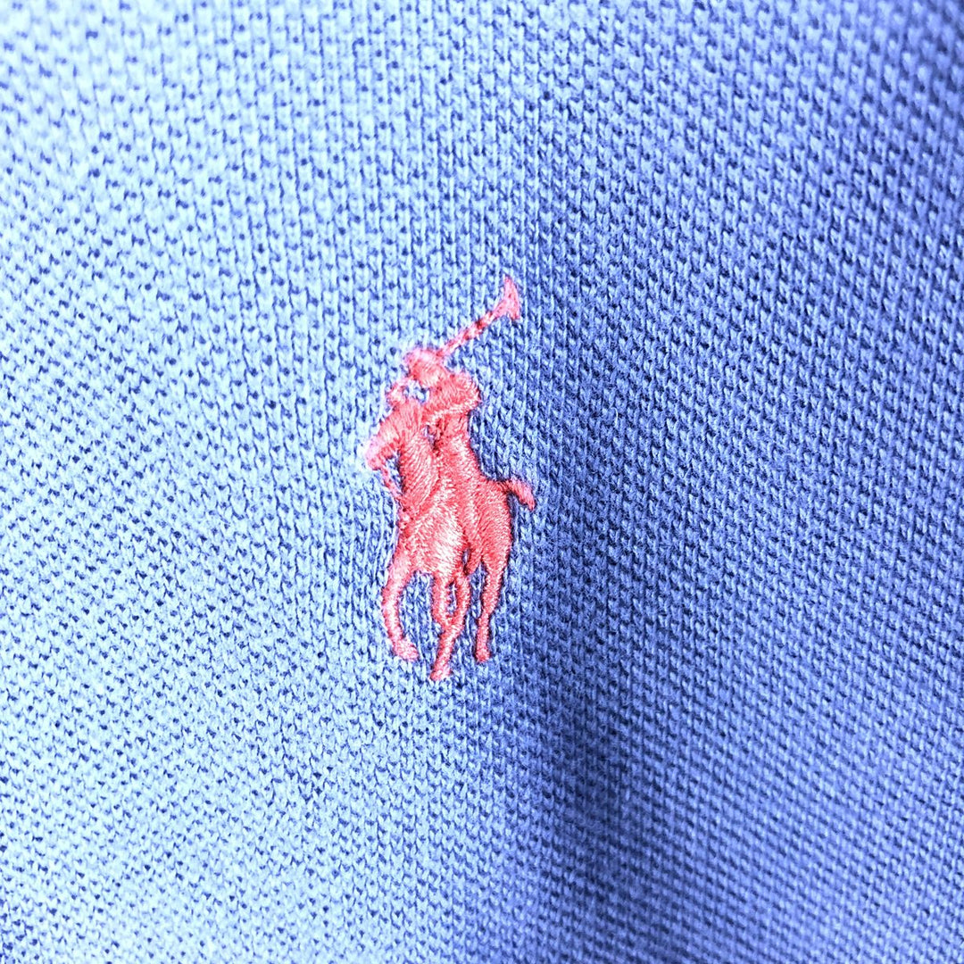 Ralph Lauren POLO by Ralph Lauren short sleeve polo shirt, men's XL size cotton Purple type blue-purple Vintage Second Hand