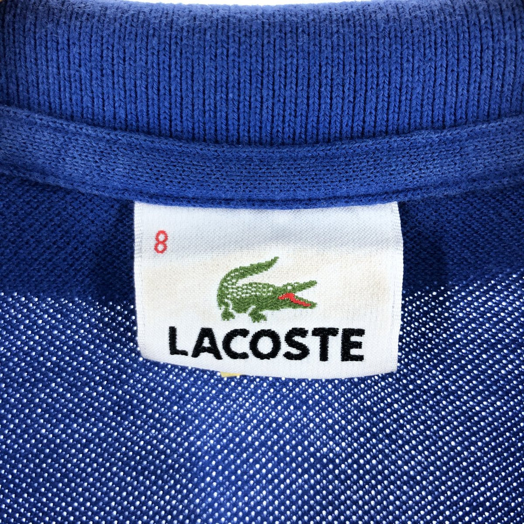 Lacoste LACOSTE short sleeve polo shirt size 8, equivalent to men's XXL cotton blue type Vintage Second Hand