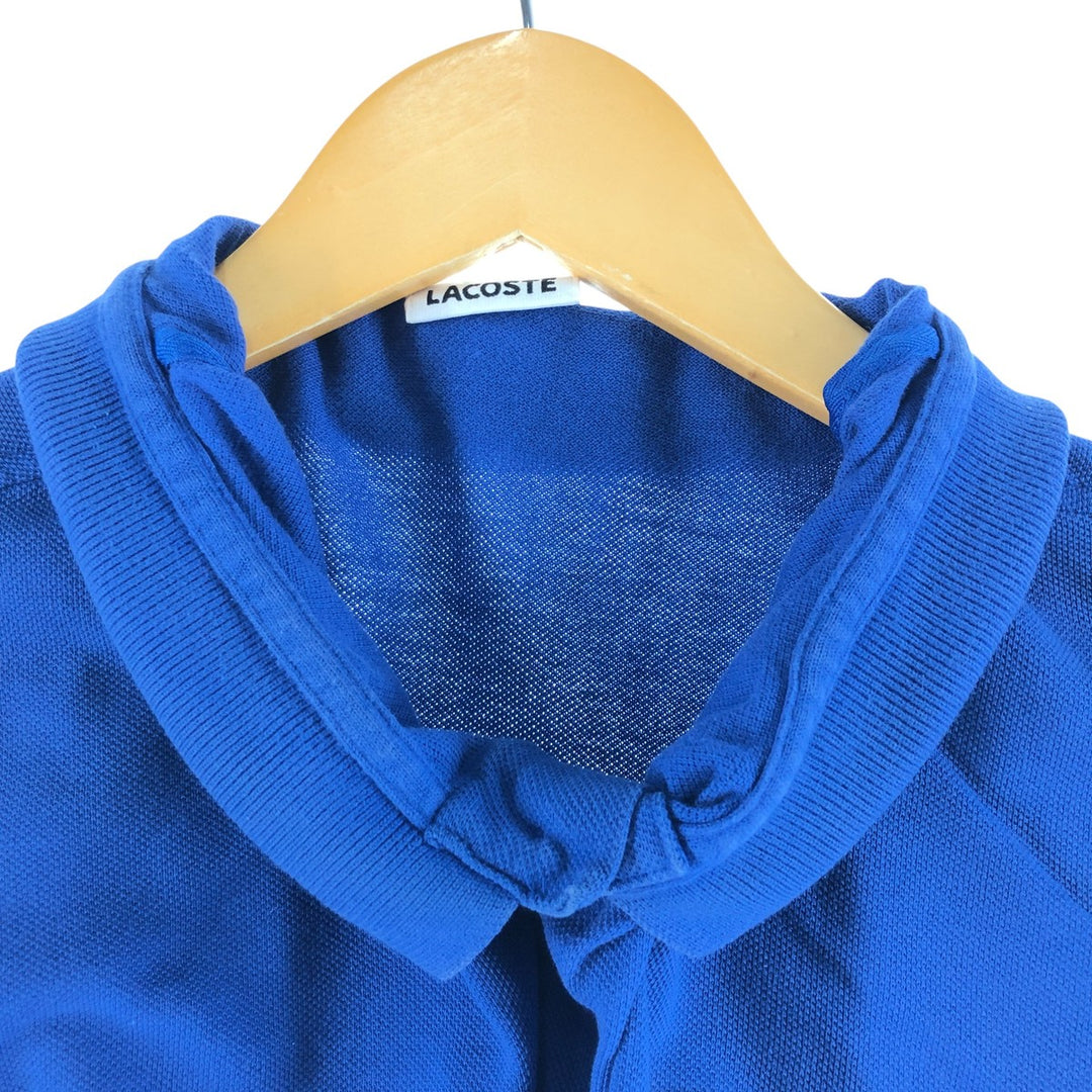 Lacoste LACOSTE short sleeve polo shirt size 8, equivalent to men's XXL cotton blue type Vintage Second Hand