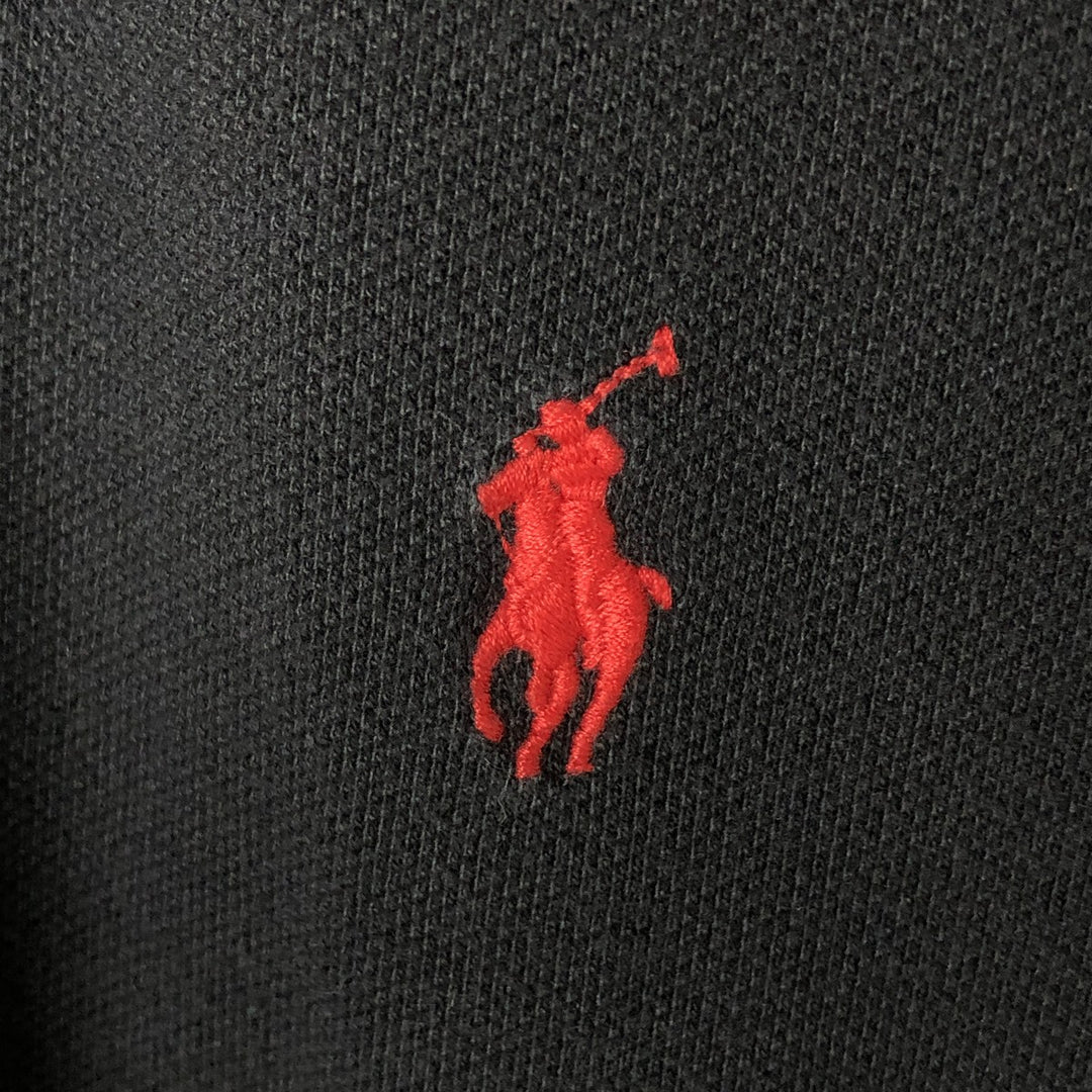 Ralph Lauren POLO RALPH LAUREN CUSTOM FIT short sleeve polo shirt men's XL equivalent cotton black type Vintage Second Hand