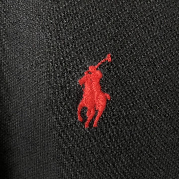 Ralph Lauren POLO RALPH LAUREN CUSTOM FIT short sleeve polo shirt men's XL equivalent cotton black type Vintage Second Hand