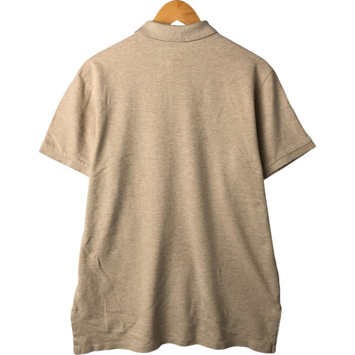 Ralph Lauren POLO RALPH LAUREN CUSTOM FIT short sleeve polo shirt men's size L cotton Beige type Vintage Second Hand