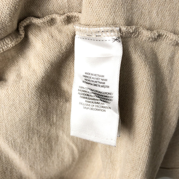 Ralph Lauren POLO RALPH LAUREN CUSTOM FIT short sleeve polo shirt men's size L cotton Beige type Vintage Second Hand