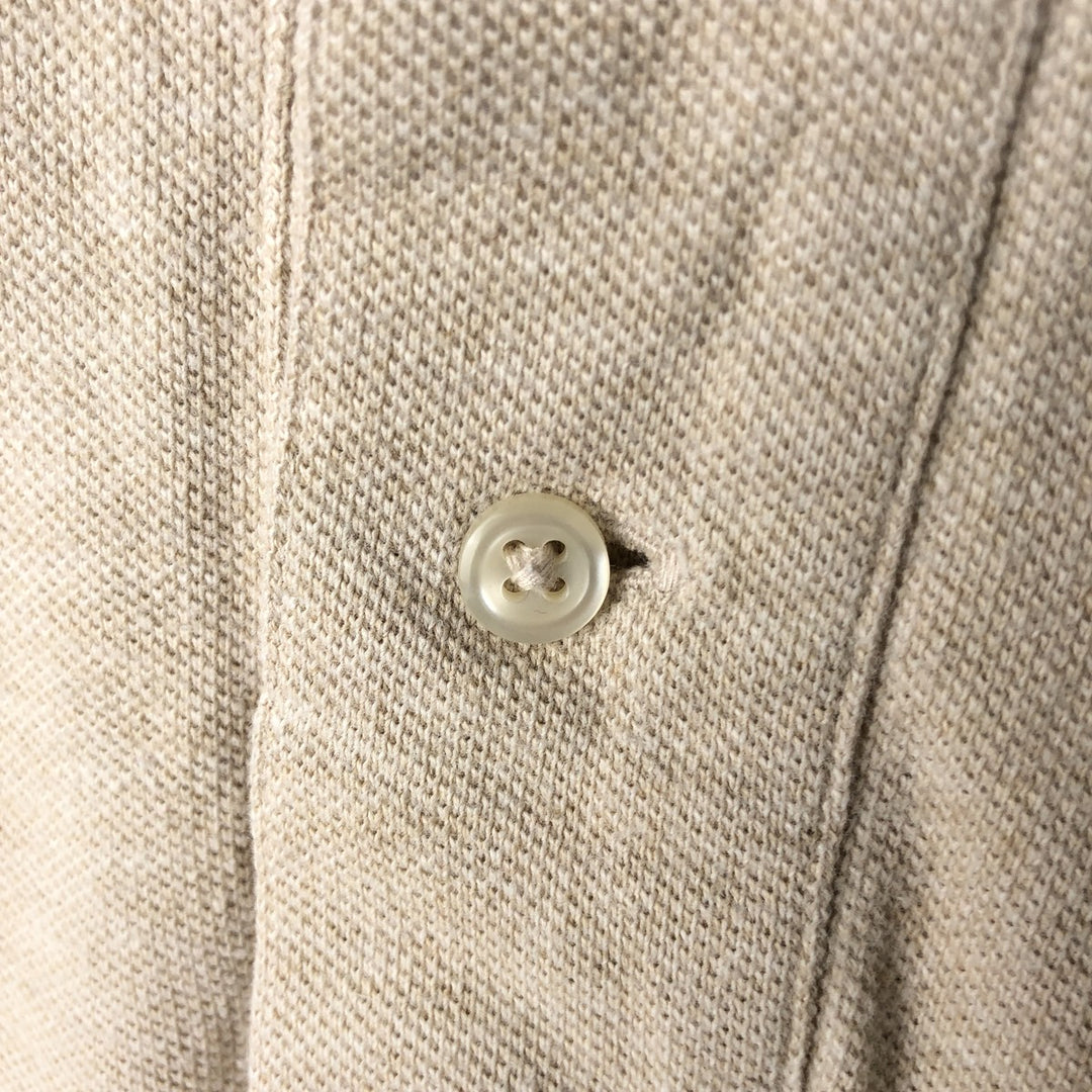 Ralph Lauren POLO RALPH LAUREN CUSTOM FIT short sleeve polo shirt men's size L cotton Beige type Vintage Second Hand