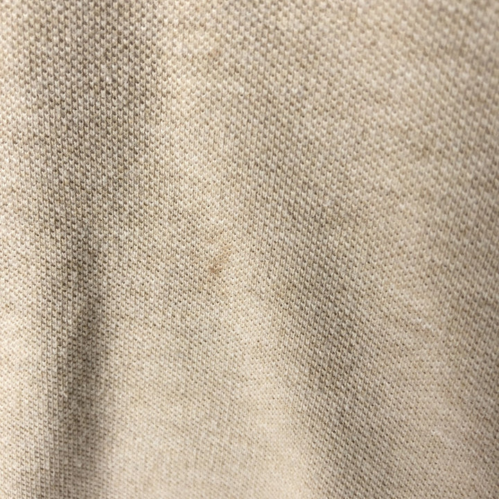 Ralph Lauren POLO RALPH LAUREN CUSTOM FIT short sleeve polo shirt men's size L cotton Beige type Vintage Second Hand