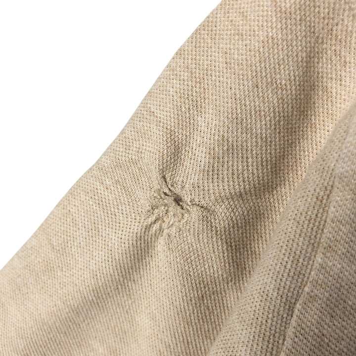 Ralph Lauren POLO RALPH LAUREN CUSTOM FIT short sleeve polo shirt men's size L cotton Beige type Vintage Second Hand