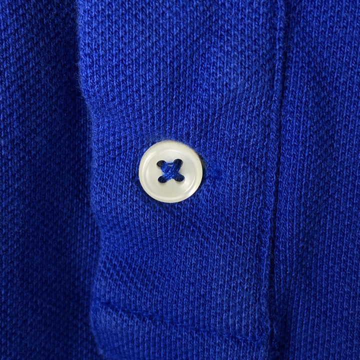 Ralph Lauren POLO RALPH LAUREN CUSTOM SLIM FIT short sleeve polo shirt men's XL equivalent cotton blue type Vintage Second Hand