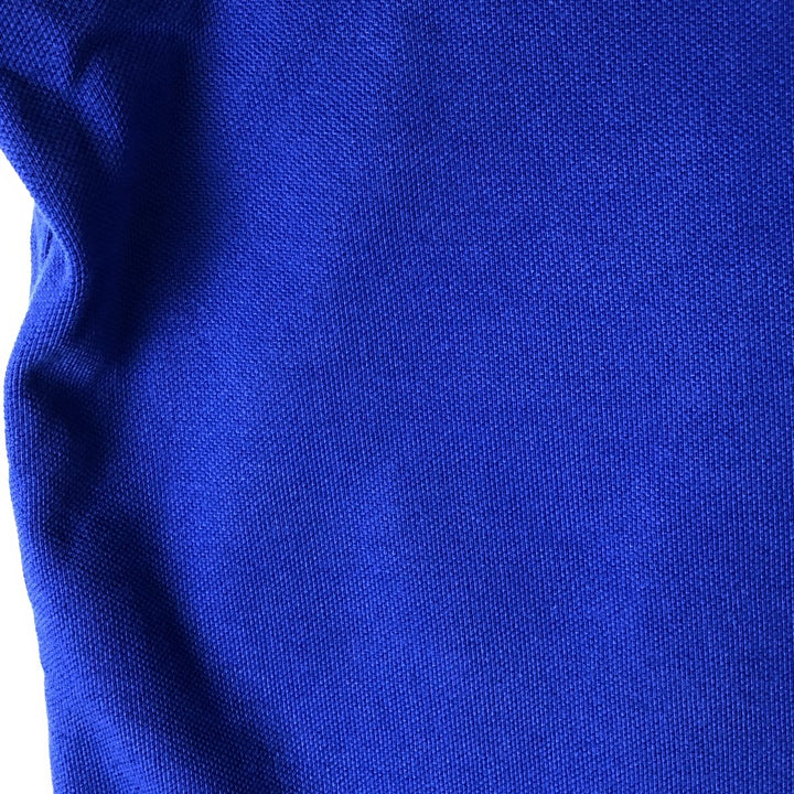 Ralph Lauren POLO RALPH LAUREN CUSTOM SLIM FIT short sleeve polo shirt men's XL equivalent cotton blue type Vintage Second Hand