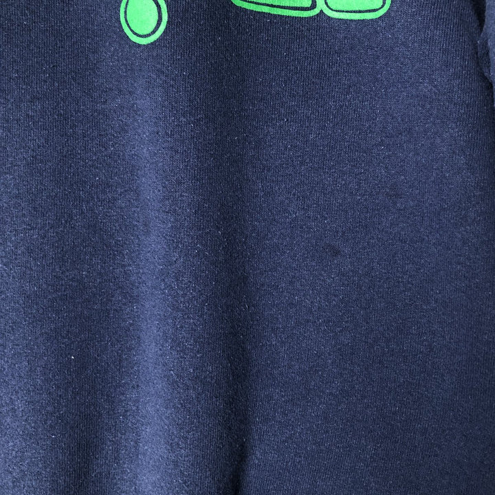 90'S Fruit of the Loom College Sweatshirt, Made in USA, Men's Size L, Vintage cotton navy blue type Vintage Second Hand