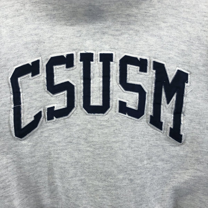 90'S Russell College Sweatshirt Pullover Hoodie Made in USA Men's L Size Vintage cotton gray type Vintage Second Hand