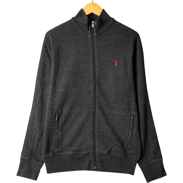 Ralph Lauren POLO RALPH LAUREN PERFORMANCE full zip sweatshirt, men's M size cotton Charcoal Vintage Second Hand