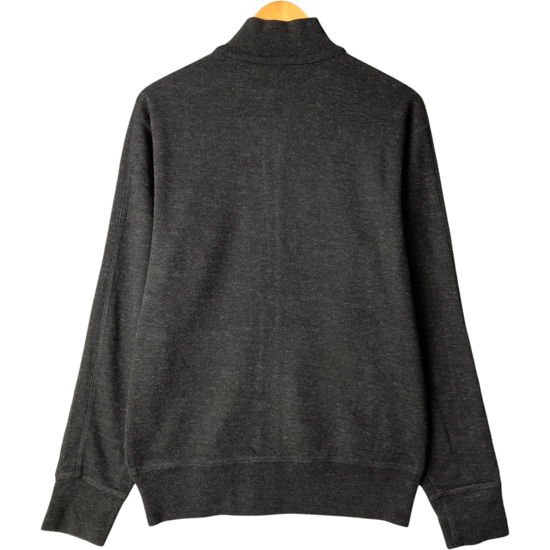 Ralph Lauren POLO RALPH LAUREN PERFORMANCE full zip sweatshirt, men's M size cotton Charcoal Vintage Second Hand