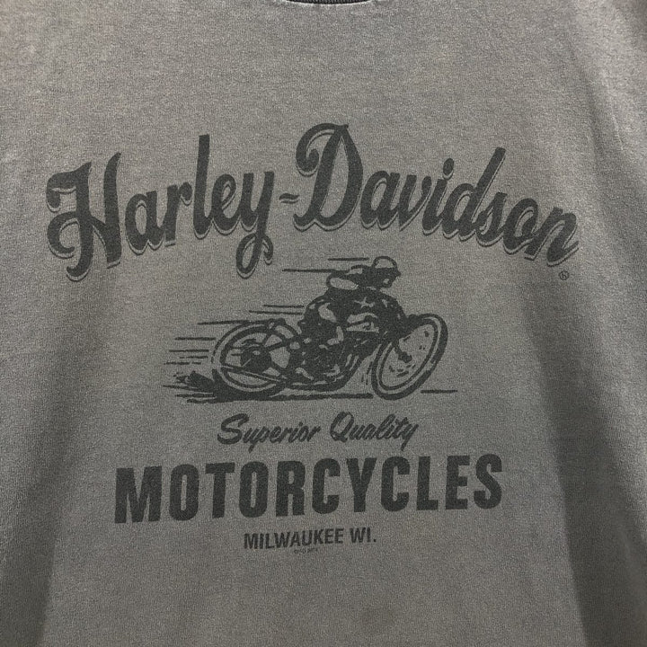 Harley-Davidson Motorcycle Bike T-shirt, Men's Size L unknown gray type Vintage Second Hand