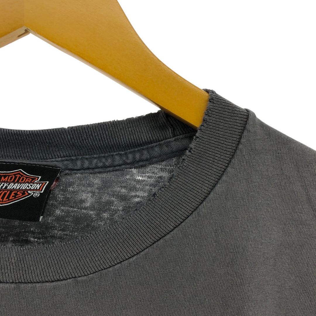 Harley-Davidson Motorcycle Bike T-shirt, Men's Size L unknown gray type Vintage Second Hand