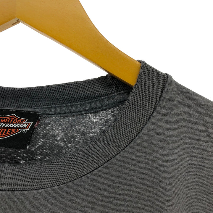 Harley-Davidson Motorcycle Bike T-shirt, Men's Size L unknown gray type Vintage Second Hand