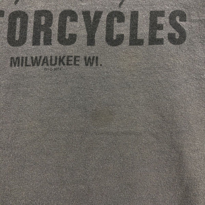 Harley-Davidson Motorcycle Bike T-shirt, Men's Size L unknown gray type Vintage Second Hand