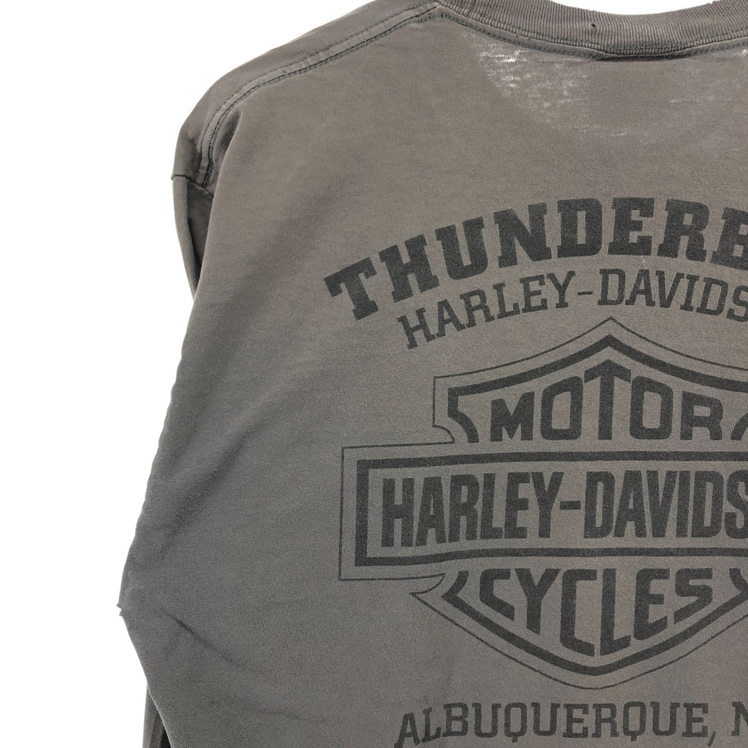 Harley-Davidson Motorcycle Bike T-shirt, Men's Size L unknown gray type Vintage Second Hand
