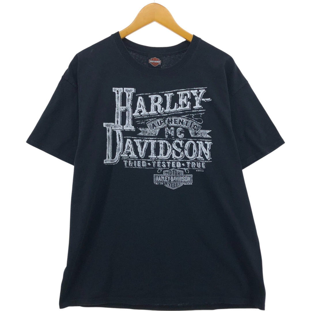 Harley-Davidson Motorcycle Bike T-shirt, Men's XL size unknown black type Vintage Second Hand