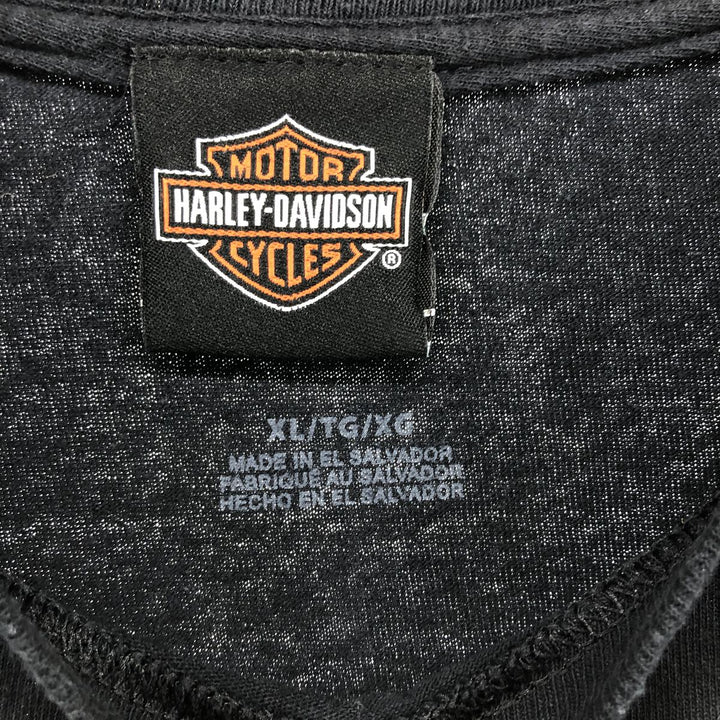 Harley-Davidson Motorcycle Bike T-shirt, Men's XL size unknown black type Vintage Second Hand