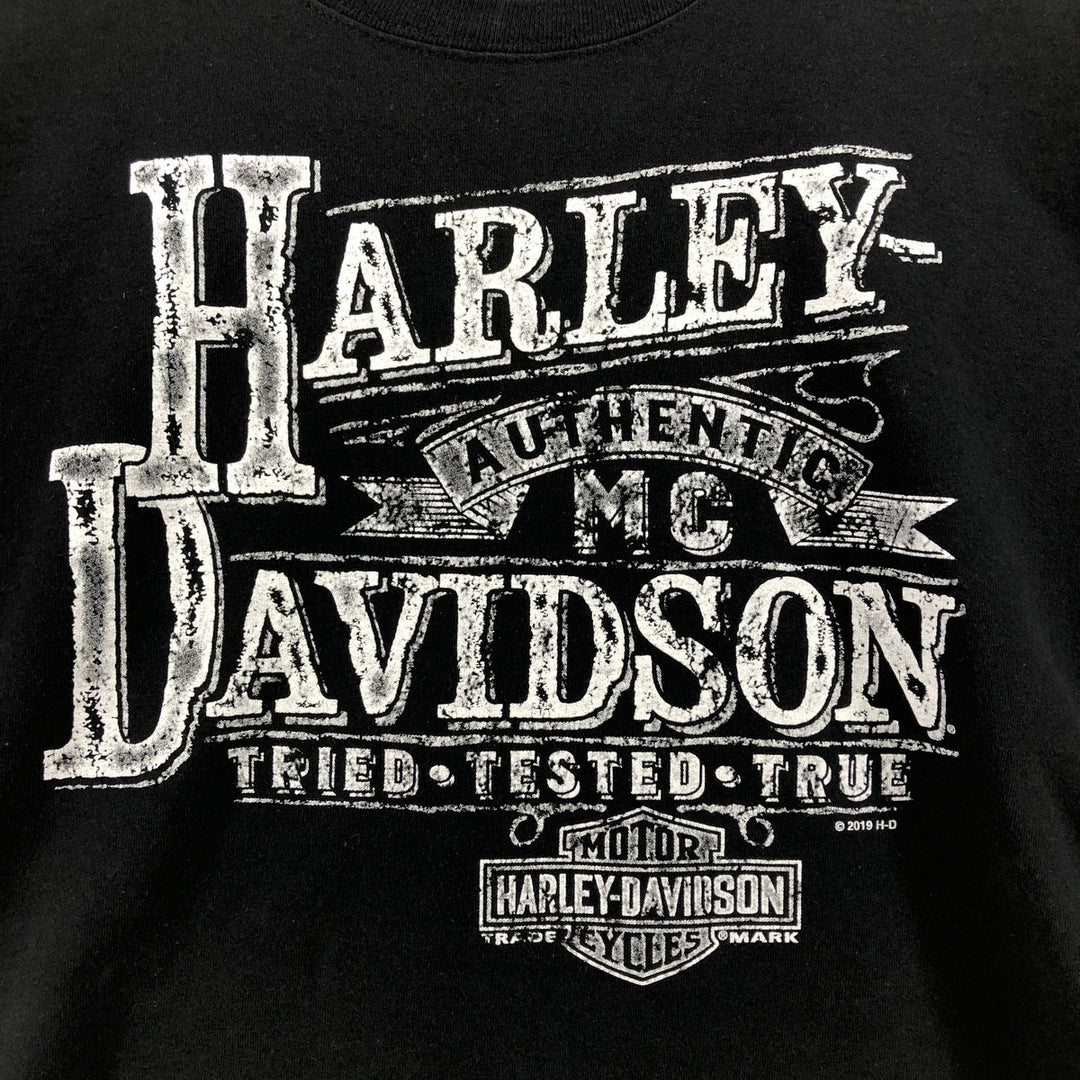 Harley-Davidson Motorcycle Bike T-shirt, Men's XL size unknown black type Vintage Second Hand