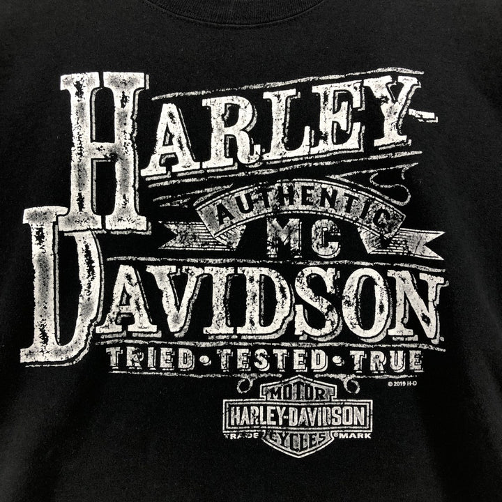 Harley-Davidson Motorcycle Bike T-shirt, Men's XL size unknown black type Vintage Second Hand