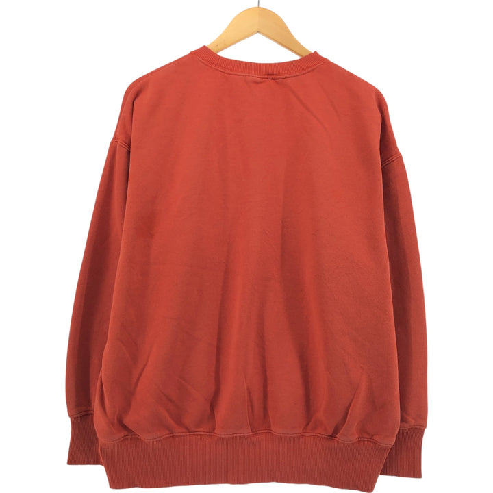 Nike NIKE Center Logo One Point Logo Sweatshirt Trainer Men's M size cotton orange type Vintage Second Hand