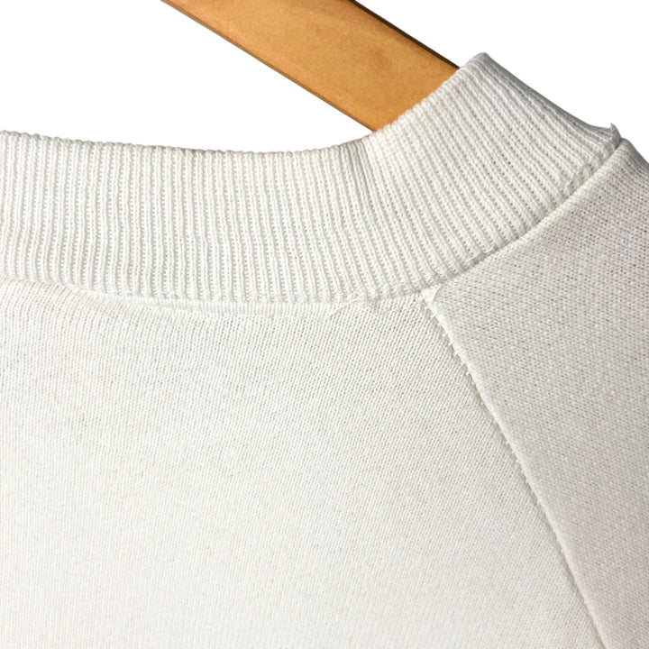 Vintage 90'S Fruit of the Loom print sweatshirt, made in Canada, size L, men's cotton white type Vintage Second Hand