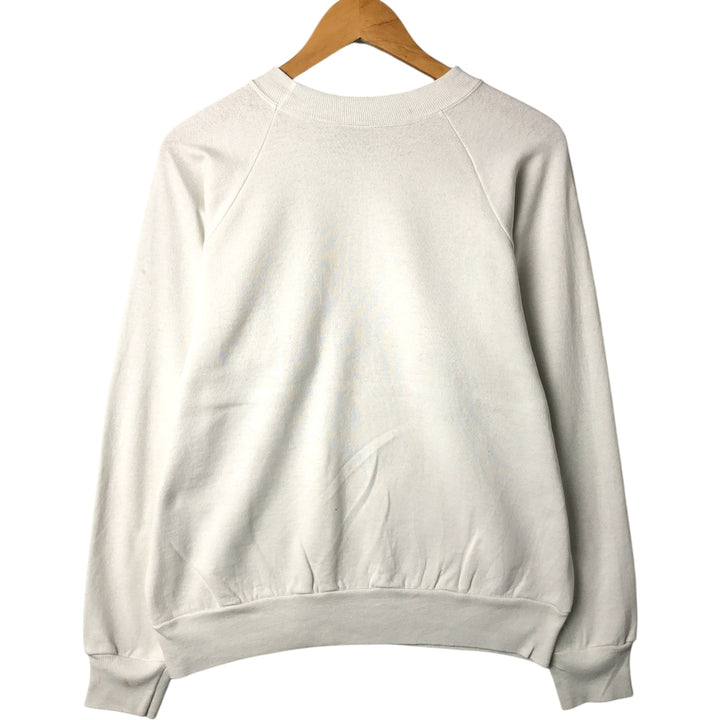 Vintage 90'S Fruit of the Loom POWER-SWEATS printed sweatshirt, made in the USA, size L, men's cotton white type Vintage Second Hand