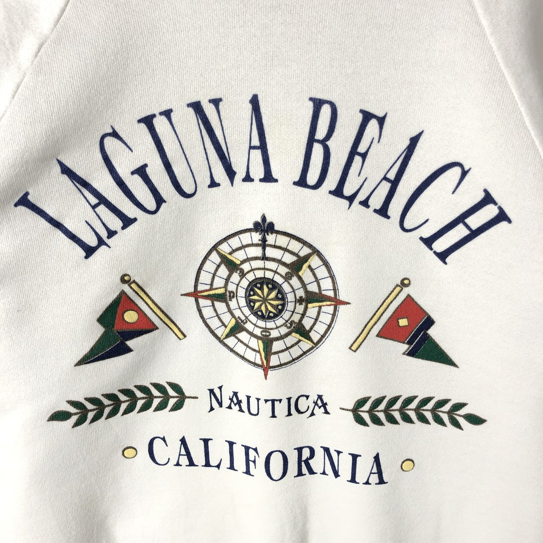 Vintage 90'S Fruit of the Loom POWER-SWEATS printed sweatshirt, made in the USA, size L, men's cotton white type Vintage Second Hand