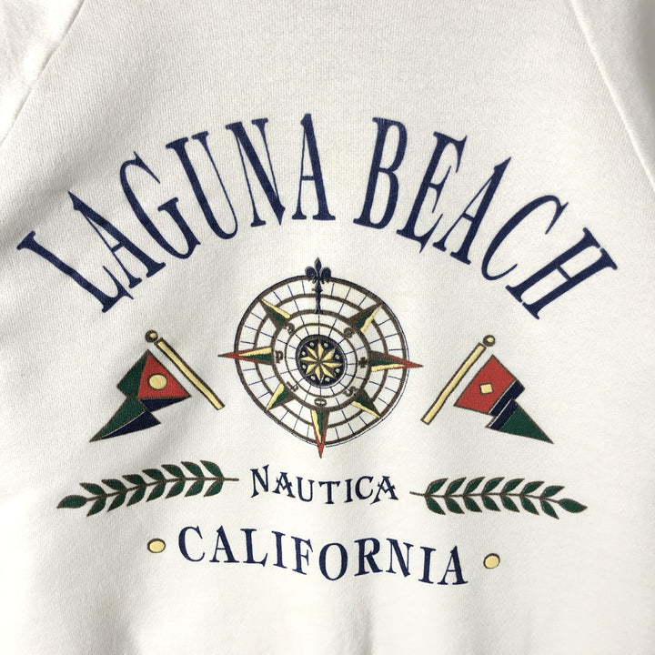 Vintage 90'S Fruit of the Loom POWER-SWEATS printed sweatshirt, made in the USA, size L, men's cotton white type Vintage Second Hand