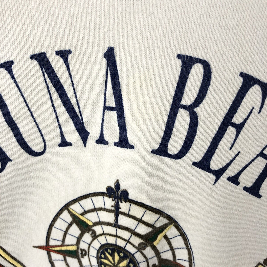 Vintage 90'S Fruit of the Loom POWER-SWEATS printed sweatshirt, made in the USA, size L, men's cotton white type Vintage Second Hand