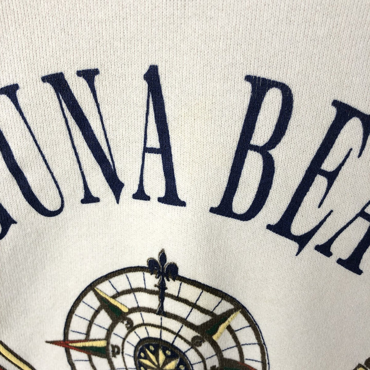 Vintage 90'S Fruit of the Loom POWER-SWEATS printed sweatshirt, made in the USA, size L, men's cotton white type Vintage Second Hand