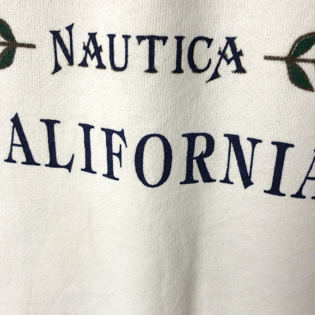 Vintage 90'S Fruit of the Loom POWER-SWEATS printed sweatshirt, made in the USA, size L, men's cotton white type Vintage Second Hand