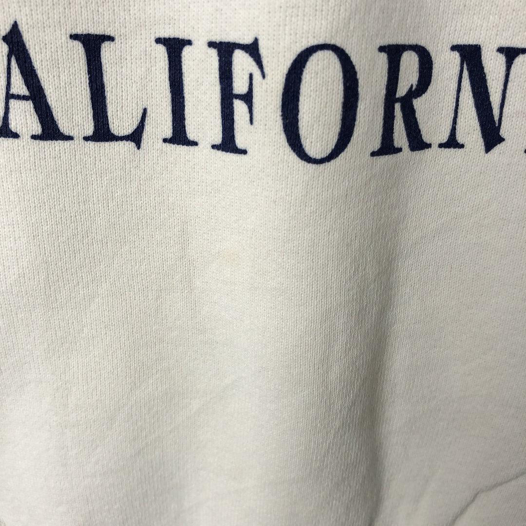 Vintage 90'S Fruit of the Loom POWER-SWEATS printed sweatshirt, made in the USA, size L, men's cotton white type Vintage Second Hand