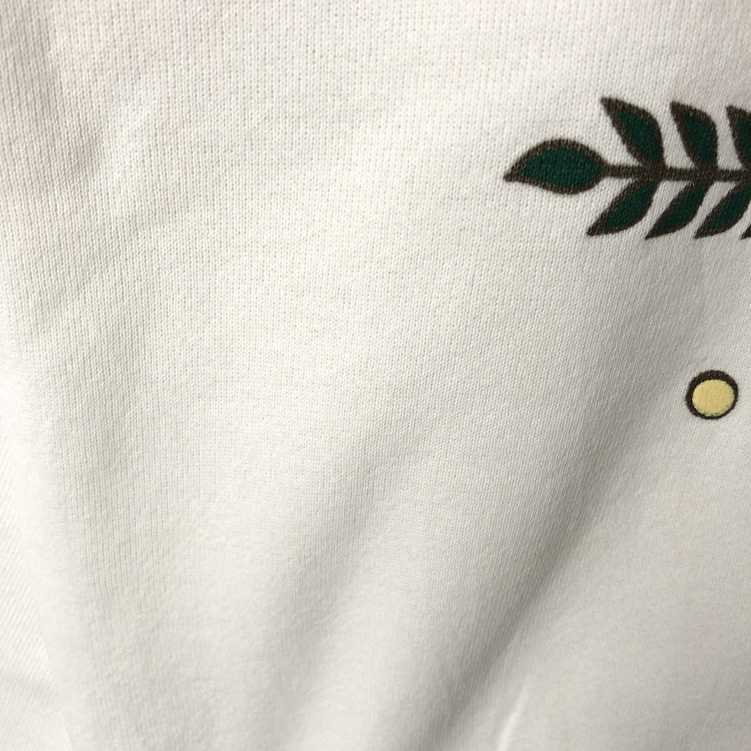 Vintage 90'S Fruit of the Loom POWER-SWEATS printed sweatshirt, made in the USA, size L, men's cotton white type Vintage Second Hand