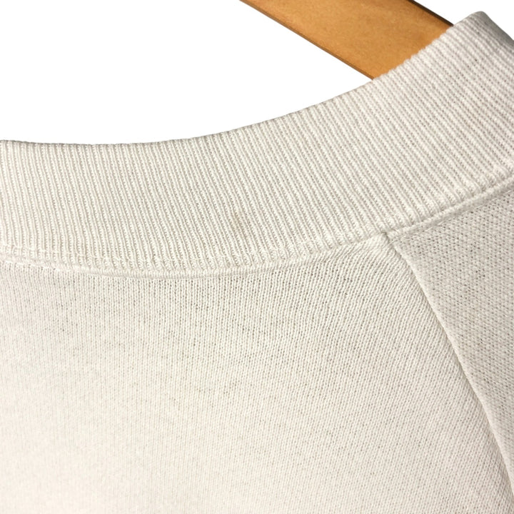 Vintage 90'S Fruit of the Loom POWER-SWEATS printed sweatshirt, made in the USA, size L, men's cotton white type Vintage Second Hand