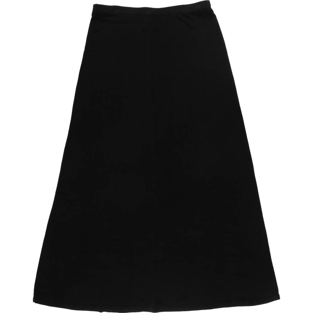 The Travel Collection Maxi-length Flare Skirt, Women's Size L unclear black type Vintage Second Hand