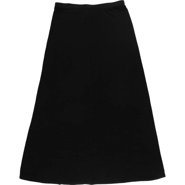 The Travel Collection Maxi-length Flare Skirt, Women's Size L unclear black type Vintage Second Hand