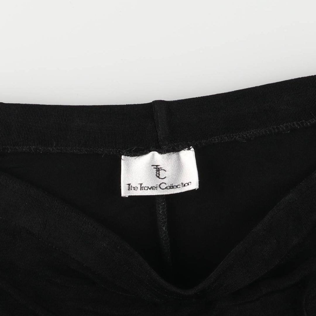 The Travel Collection Maxi-length Flare Skirt, Women's Size L unclear black type Vintage Second Hand